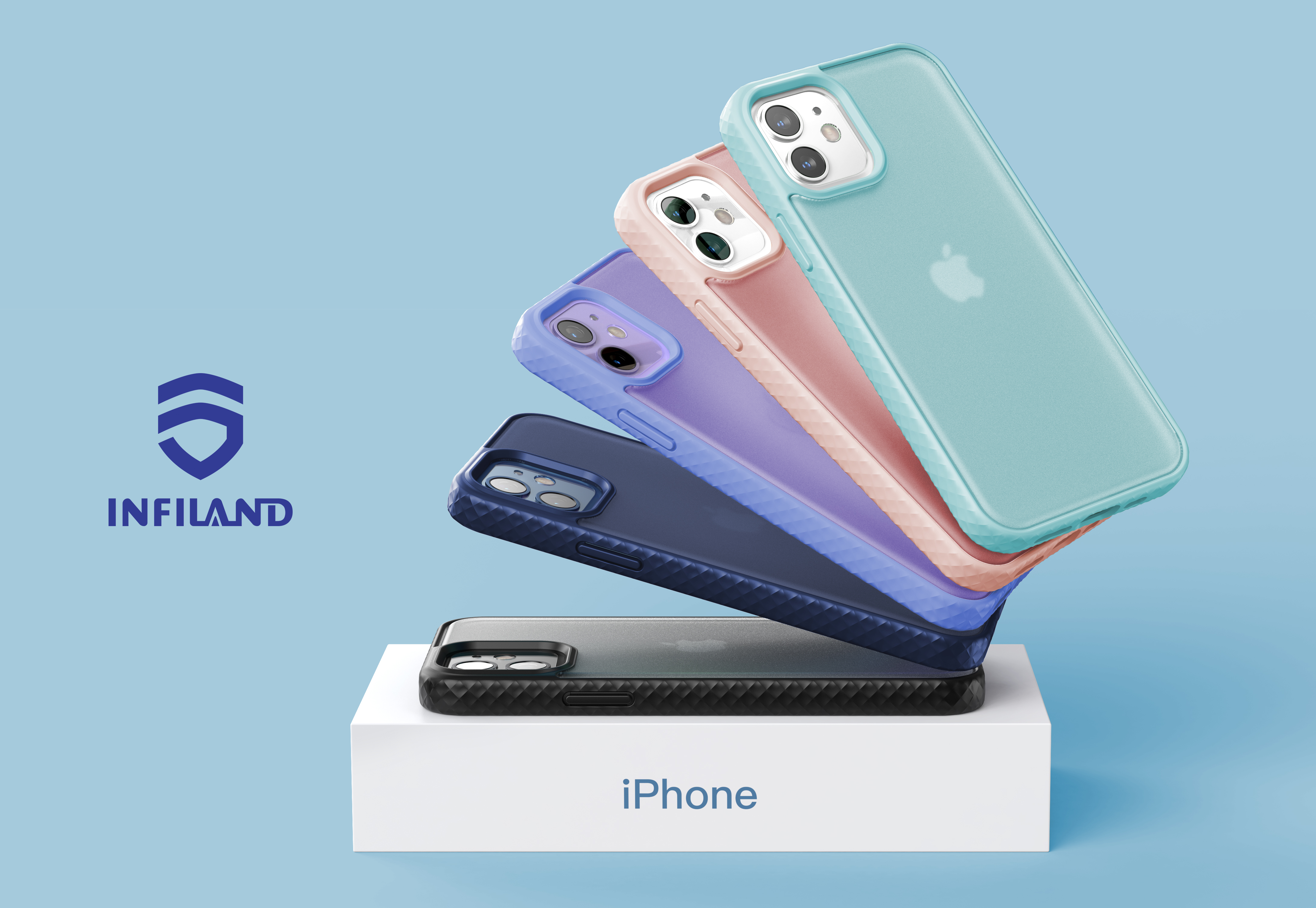 Amazon.co.jp: iphone12 ケース INFILAND iPhone12 pro ケース 半透明